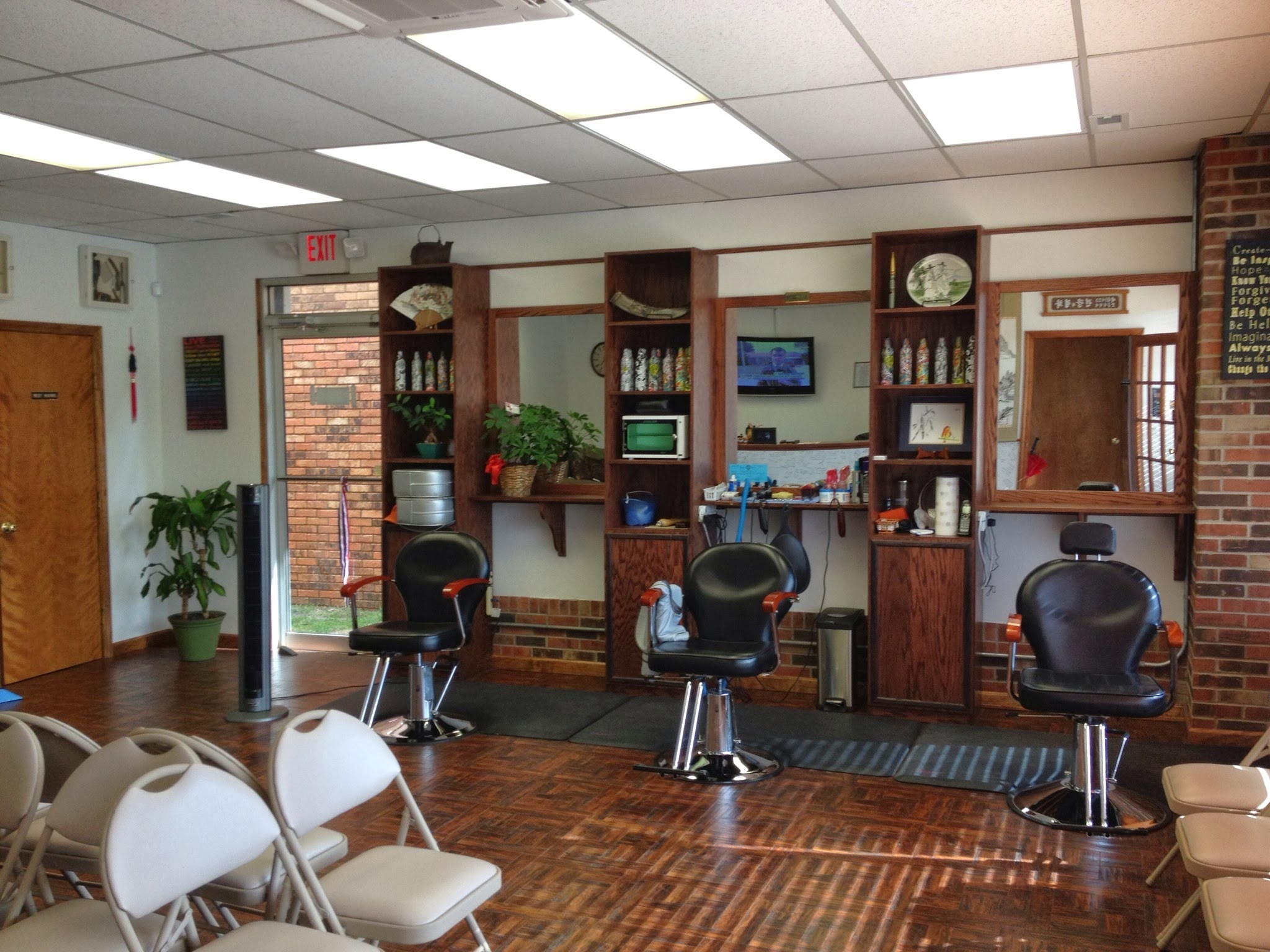 Inside Sook's Barbershop