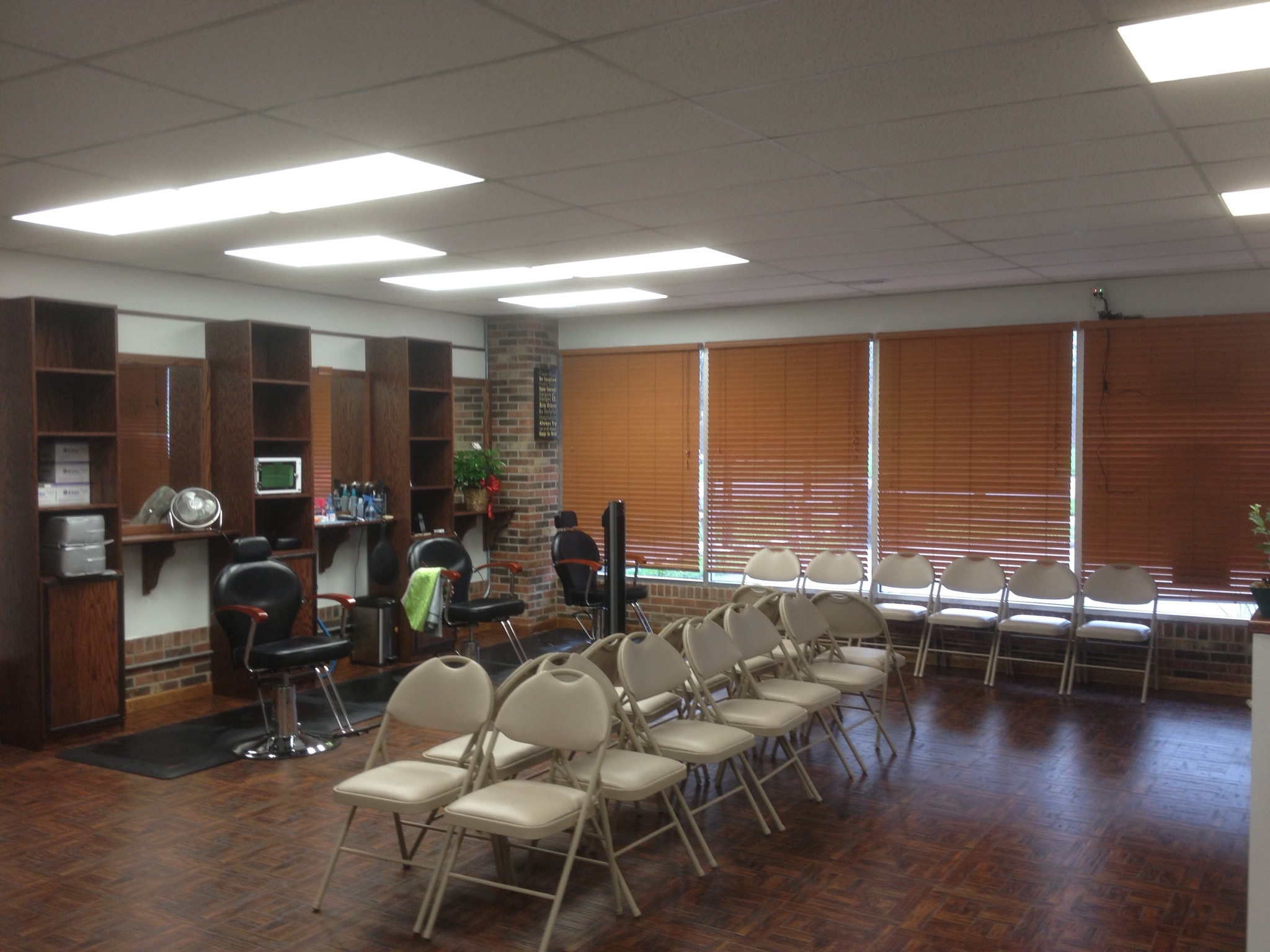 Sook's Barbershop waiting area